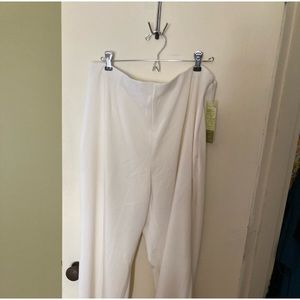 ColdwaterCreek white lined pants size 16